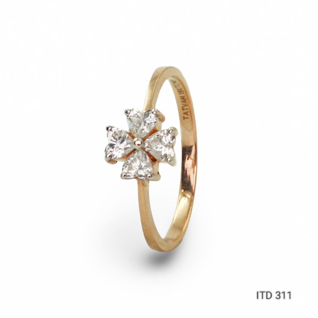18k gold with ad ring