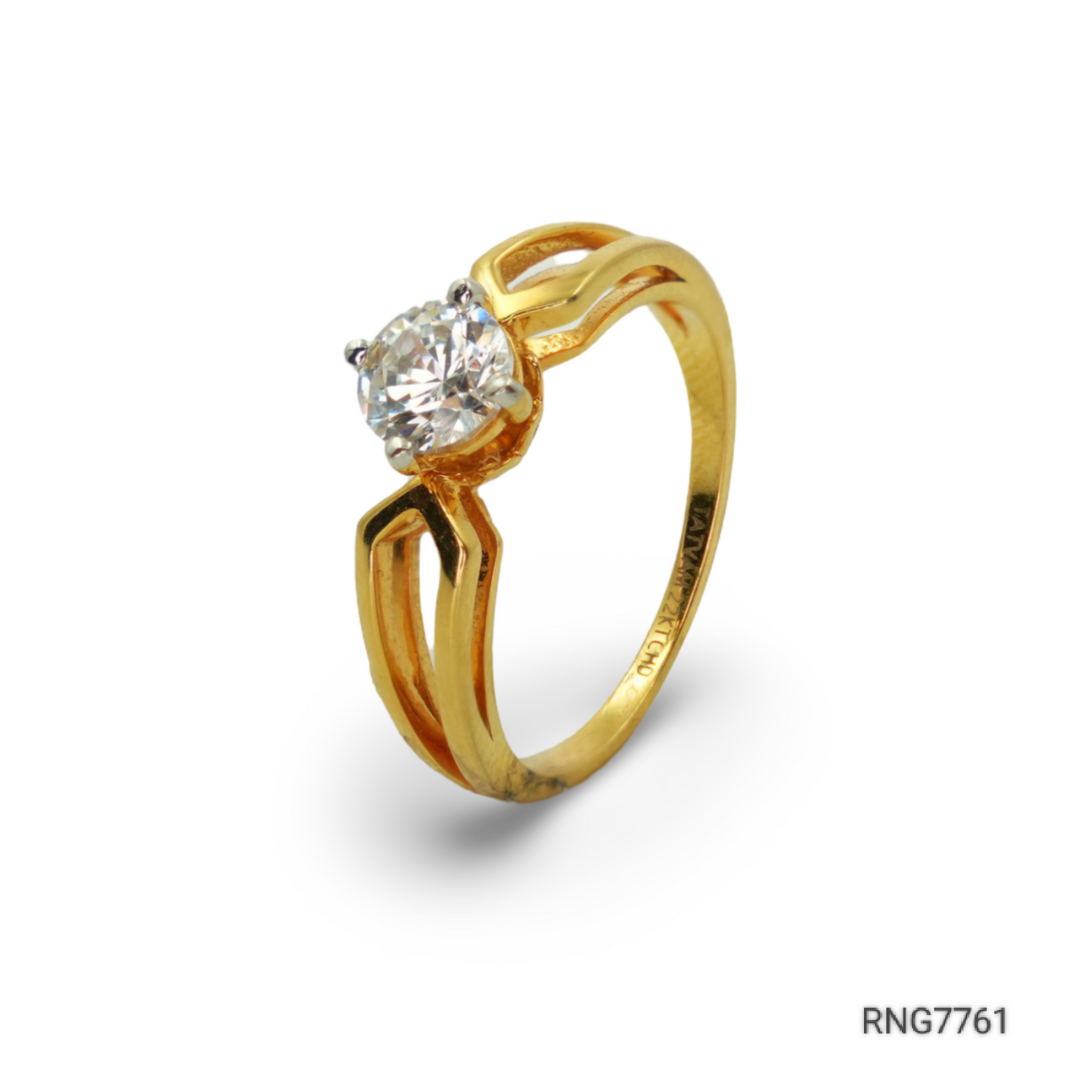 22k gold ring with ad