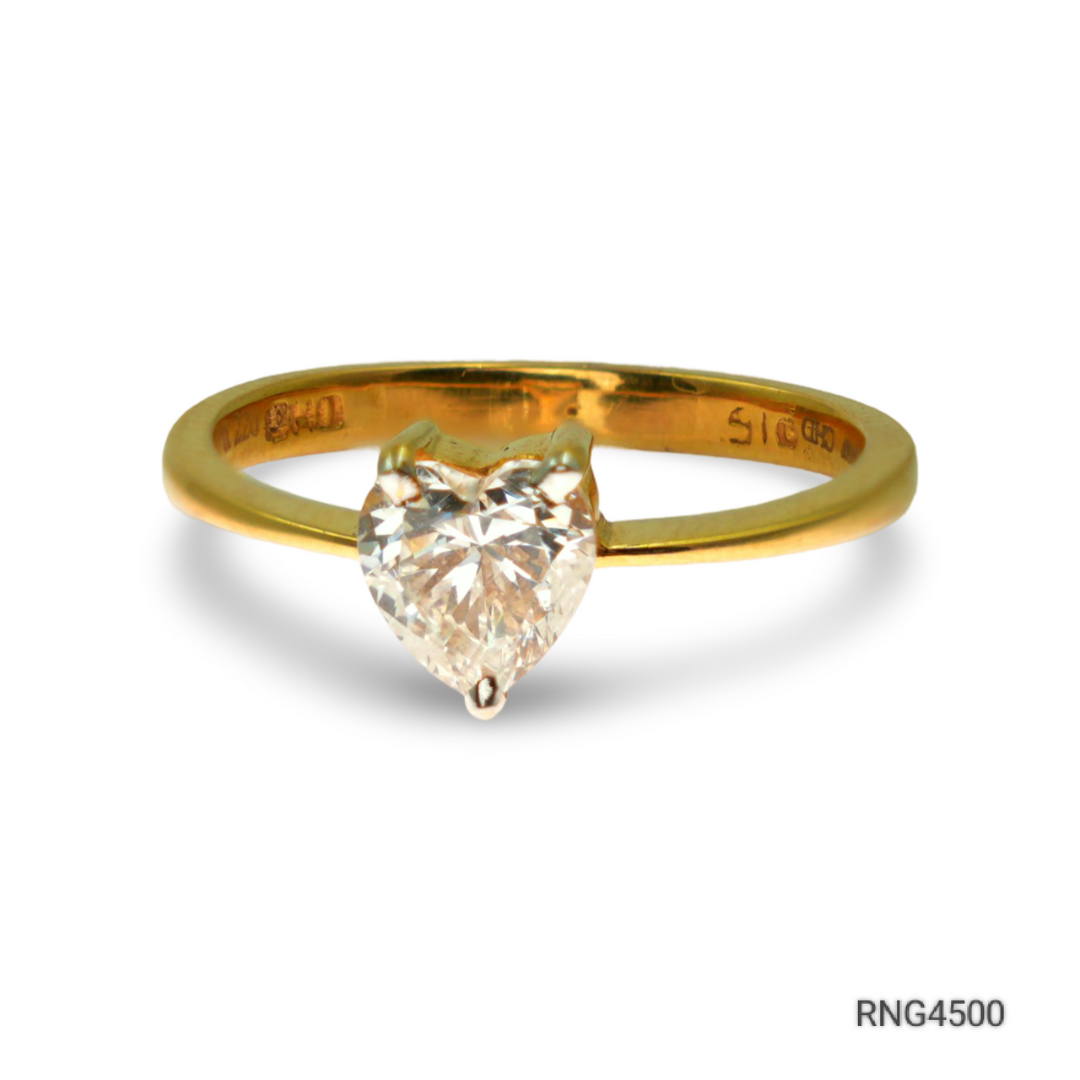 22k gold ring with ad
