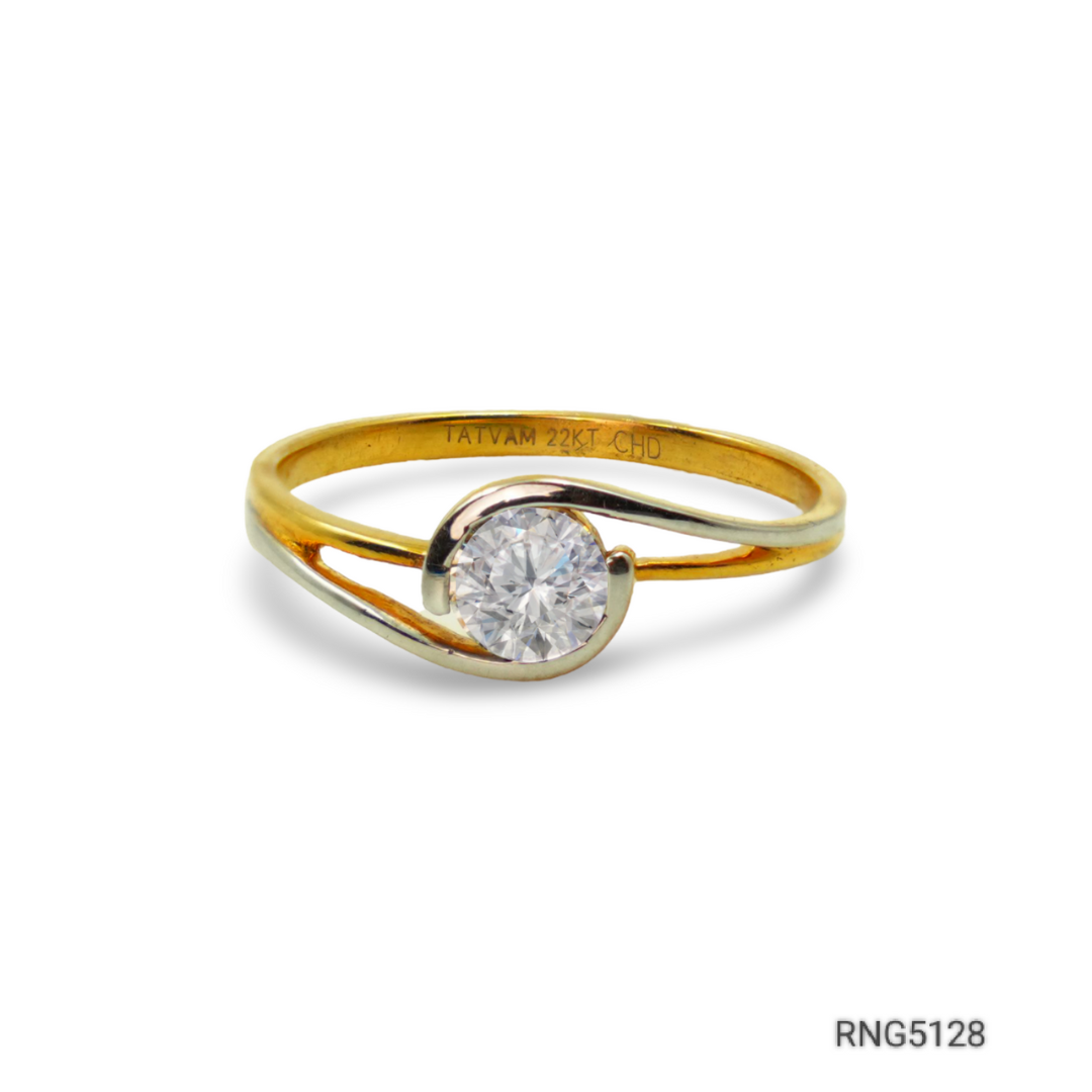 22k gold ring with ad