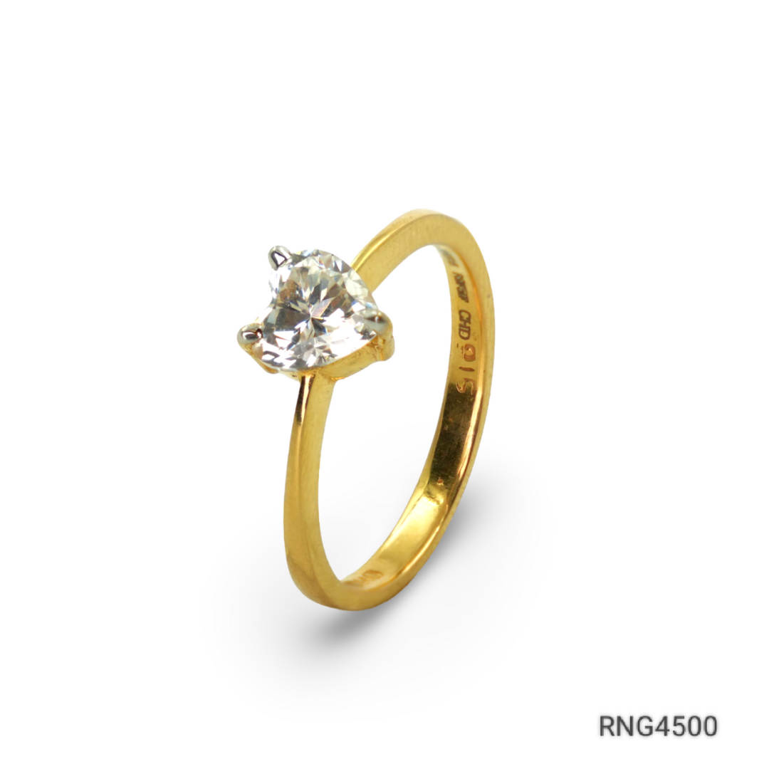 22k gold ring with ad