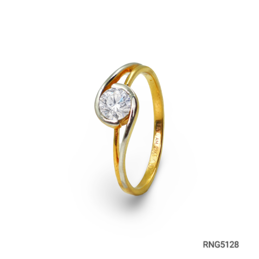 22k gold ring with ad