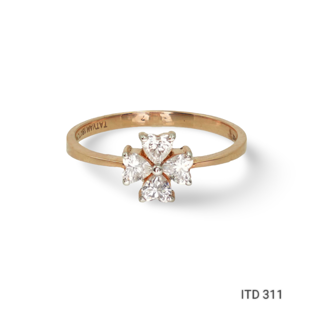 18kt ad gold ring