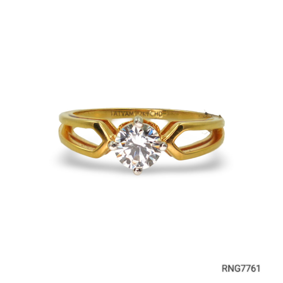 22k gold ring with ad